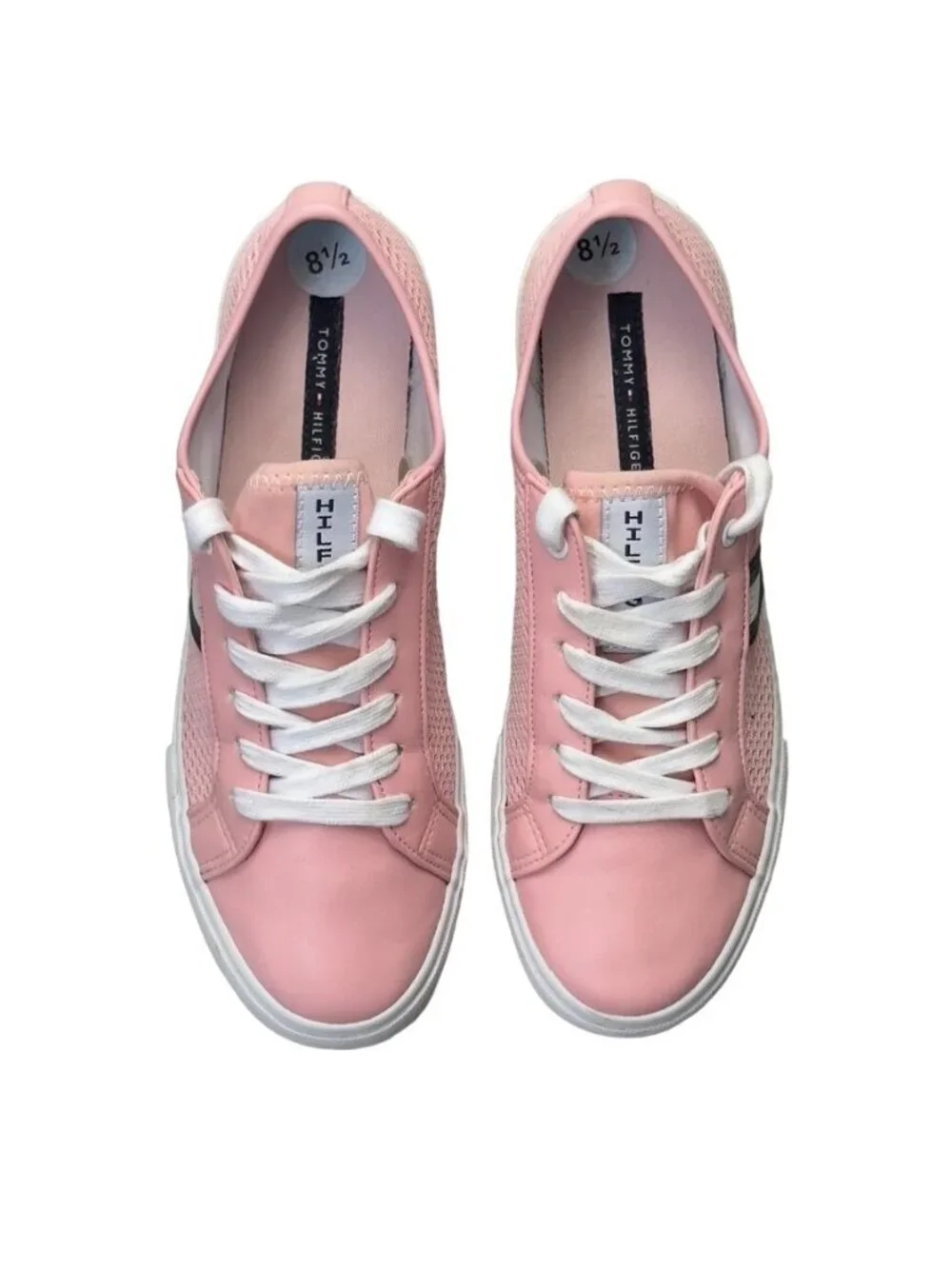 TOMMY HILFIGER Women's Shoes Pink Sport Sneakers Low Top Lace Up Size 8.5 M